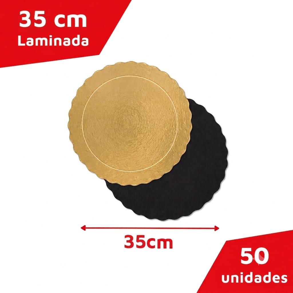 Base para Bolo em Cartão Ondulado 3mm - 35cm